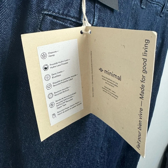 NWT Frank and Oak Amelia Coupe Vintage fit High rise ankle jeans size 24 - Picture 2 of 8